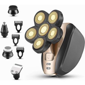 Multifunctioneel Elektrisch Scheerapparaat voor Mannen - Draadloos 5 in 1 Scheerapparaat met USB Opladen