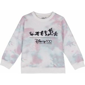 Disney - Sweatshirt - Blauw en Wit - Karakterprint - Katoen - 240 g/m²