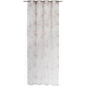 Elbersdrucke Gordijn met oogjes Kyoto 255x140 beige semi-transparant