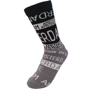 Robin Ruth - Amsterdam - Zwart/Grijs - Dames sok - Maat 36-42