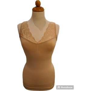 J&C corrigerend hemd 6407 maat XXL/XXXL beige