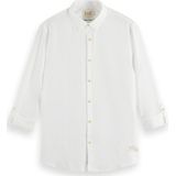 Scotch & Soda Linen shirt with roll-up Heren Overhemd - Maat XXL