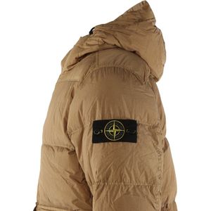 Stone Island - Marrone Pufferjas - Heren - Bruin - Nylon