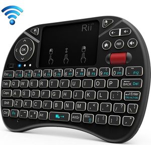 Rii X8 RGB Mini Toetsenbord + 2,5"" touchpad + Scrollwiel