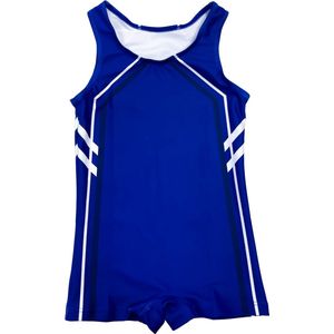 Sparkle&Dream Turnpakje Heren/Jongens Sem Blauw - Maat CME 122/128 - Gympakje voor Turnen, Acro, Trampoline en Gymnastiek