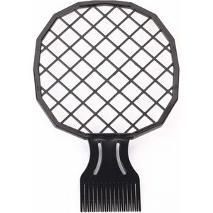 Afro Hair Racket, Men Afro Curly Hair Comb Dreadlocks Twist Comb Hairdressing Tool Cket Sponge Metal Small Tin Foil Hot Perm