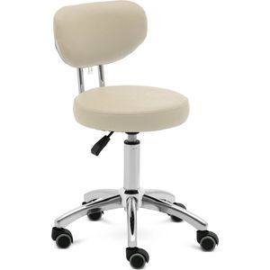 physa - Rolkruk met rugleuning - 46 - 60 cm - 150 kg - dunkelbeige