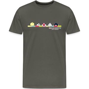Hello Kitty En Vrienden Achterste Premium T Shirt Heren