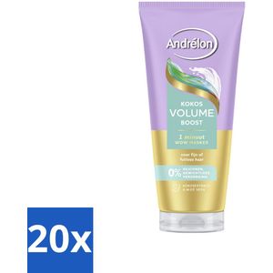 Andrélon – Haarmasker WOW – Kokos Volume Boost – 180 ml - Bulkverpakking - 20 stuks