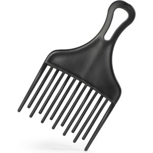 Ecorare® - Krullenkam - Zwart - Krullen - Curly Girl methode - CG methode - Dubbele rij tanden