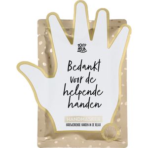 100%LEUK - Handmasker – Bedankt voor de helpende handen | Bedankt cadeau | Bedankje