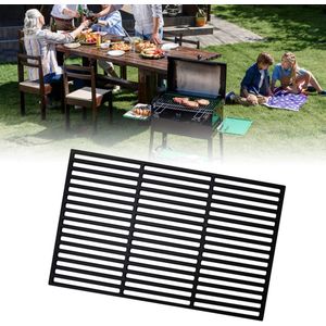 Aufun Gietijzeren Grill Massief Geëmailleerd Gietijzeren Grillaccessoire Voor BBQ Gasgrill Oven (54 X 34 cm)