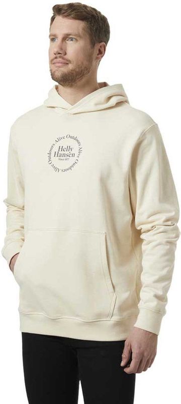 Helly Hansen - Core Graphic Hoodie - Beige - Man