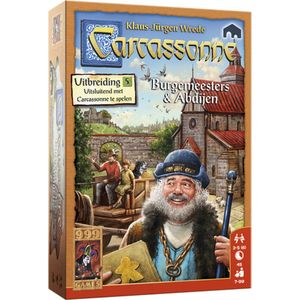 999 Games Carcassonne - Burgemeesters en Abdijen Bordspel | Leeftijd 7+ | 2-6 spelers