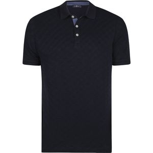 Jimmy Sanders - Poloshirt - Navy - Korte Mouw - 100% Katoen