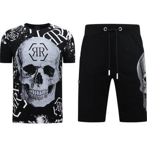 Heren Sets - Skull - Rhinestone - 7975/7976 - Zwart