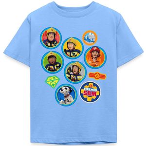 Brandweerman Sam™ Brandweer Team Embleem Ontwerp T-Shirt Kinderen