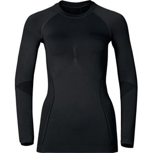 Odlo Warm Evolution - Thermoshirt - Dames - Zwart/Grijs  - Maat XS