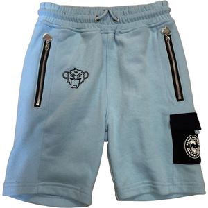 Black Bananas Shorts JR - Licht Blauw/Donkerblauw - Maat 128