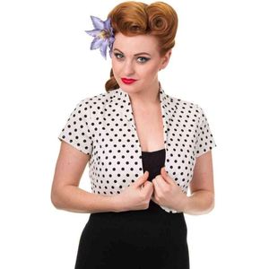 Dancing Days - Higher Love Bolero - Stippen - S - Wit/Zwart