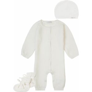 Noppies - kledingset - wit - (3delig) - Boxpak Monrovia - Muts Rosita - Slofjes Nelson - Maat 50