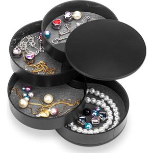 Goodivery ® Stijlvolle Sieraden Organizer met Draaibaar Design en Meerdere Lagen voor Optimaal Gebruik