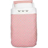 Panda Dreams Dekbedovertrek voor ledikant - 100x135 - Koraal