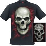 Spiral Gothic Runes - Glow in the dark Heren T-shirt - zwart - XXL