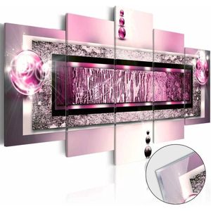 Afbeelding op acrylglas - Droom in het roze, 5luik