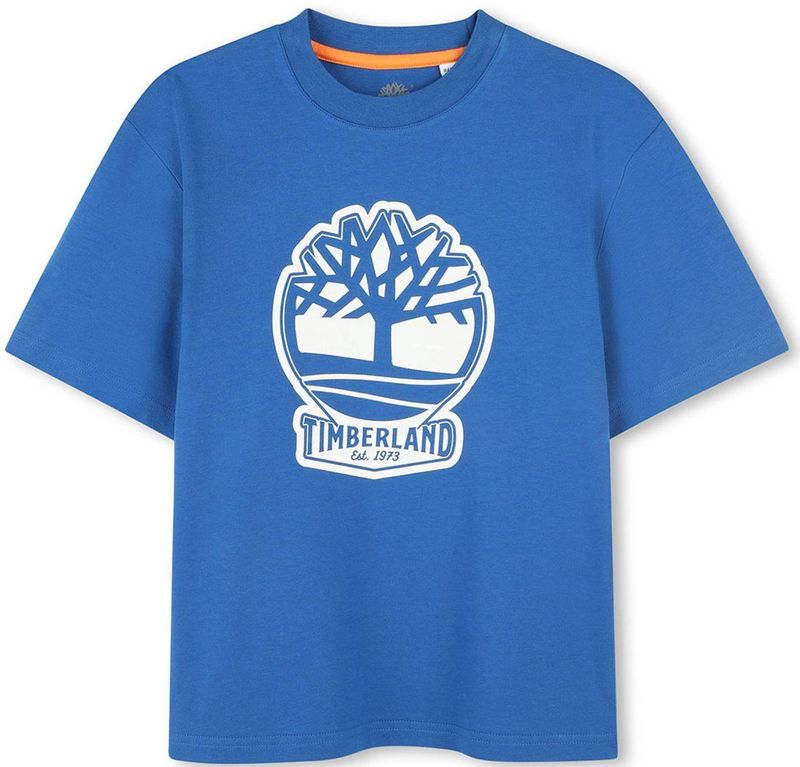 Timberland - T60422 - T-shirt - Blauw - Korte Mouwen - Jongens