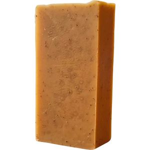 HTZA – Koffiezeep – Handgemaakt – Natuurlijke Lichte Scrub met Gemalen Koffie – Tallow zeep- Voor Handen & Lichaam – 110g