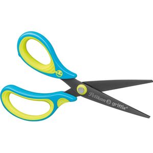 Pelikan 810296 buro- & knutselschaar Rechte knip Blauw, Limoen