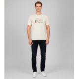 Guess - M5YI45KBW41 - T-shirt - Beige - Katoen - Korte Mouwen