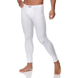 Timone Heren Thermobroek - Sport - Sporbroek - Lang - Katoen - TI-SS-Pants-114 - Wit - XL