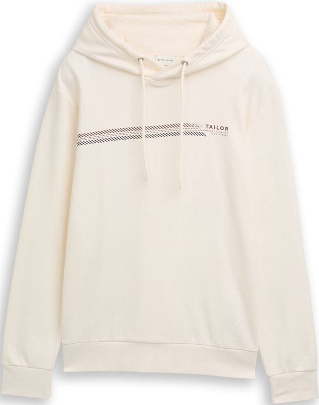 TOM TAILOR - Sweatshirt - Zwart - Capuchon met Trekkoord