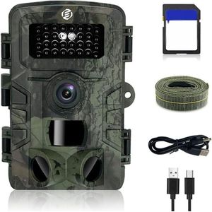 Equivera Wildcamera voor Buiten - Wildcamera - Met Nachtzicht - Wildlife Camera - Bewegingsdetector - Hoge Kwaliteit Beeld