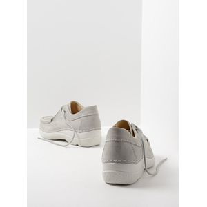 Wolky Lage veterschoenen Seamy Shoe lichtgrijs nubuck