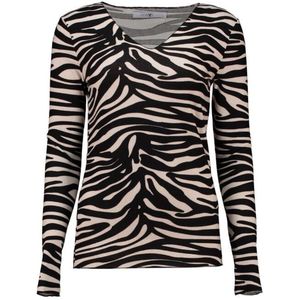 HaILYS - Shirt - Zwart - LS V TP Zi44na - Lange Mouwen