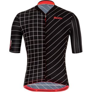 Santini Fietsshirt Korte mouwen Zwart Heren - Eco Sleek Dinamo S/S Jersey Black - XL