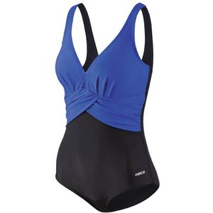 BECO Badpak - D-cup - Dames - Polyamide - Blauw/zwart - Maat 40
