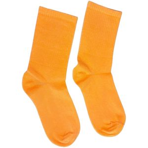 Oranje basic sokken – Comfortabele unisex sokken – Maat 37-42 – Voor dagelijks gebruik