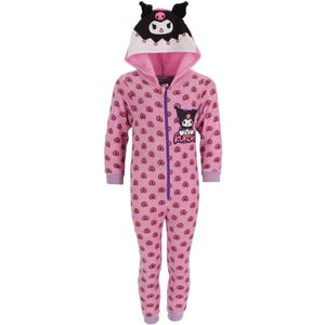 Kuromi Onesie - Maat 110/116 - Polyester - Paars - Meisjes