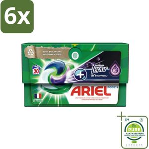 Ariel Original - Touch of Lenor Unstoppables - Wasmiddelcapsules - Pods+ - Witte en Gekleurde Was - 20 Wasbeurten - Voordeelverpakking - 6 stuks - Wasmiddelcapsules - Waspoeder