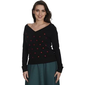 Banned - Sweet Spot Gebreide trui - S - Zwart