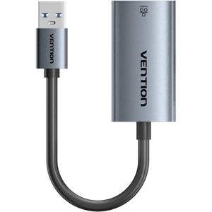 Vention - USB-A naar Gigabit Ethernet Adapter - Grijs - 0.15m