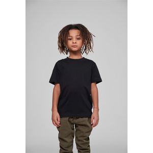 T-shirt zwart katoen kids - Build Your Brand - 110/116