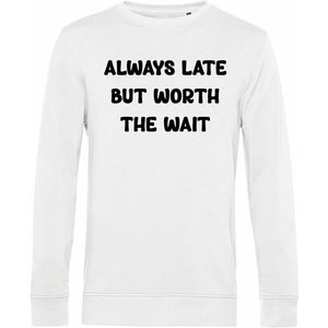 7431 - Sweater - Always Late-White-M