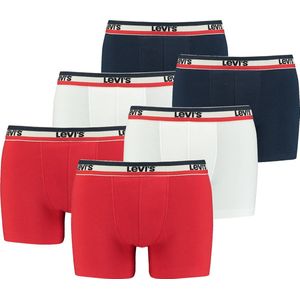 BOXERS 6-pack heren Levis SPRTSWR LOGO BOXER KORTE boxershorts ondergoed broek