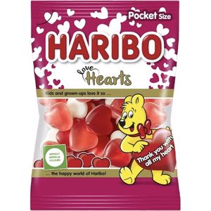 Haribo hearts - 130 gram - Valentijn - Snoep hartjes - Moederdag