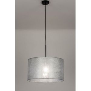 Lumidora Hanglamp 30866 - E27 - Zwart - Zilvergrijs - Zilver -oud Zilver - Metaal - ⌀ 45 cm